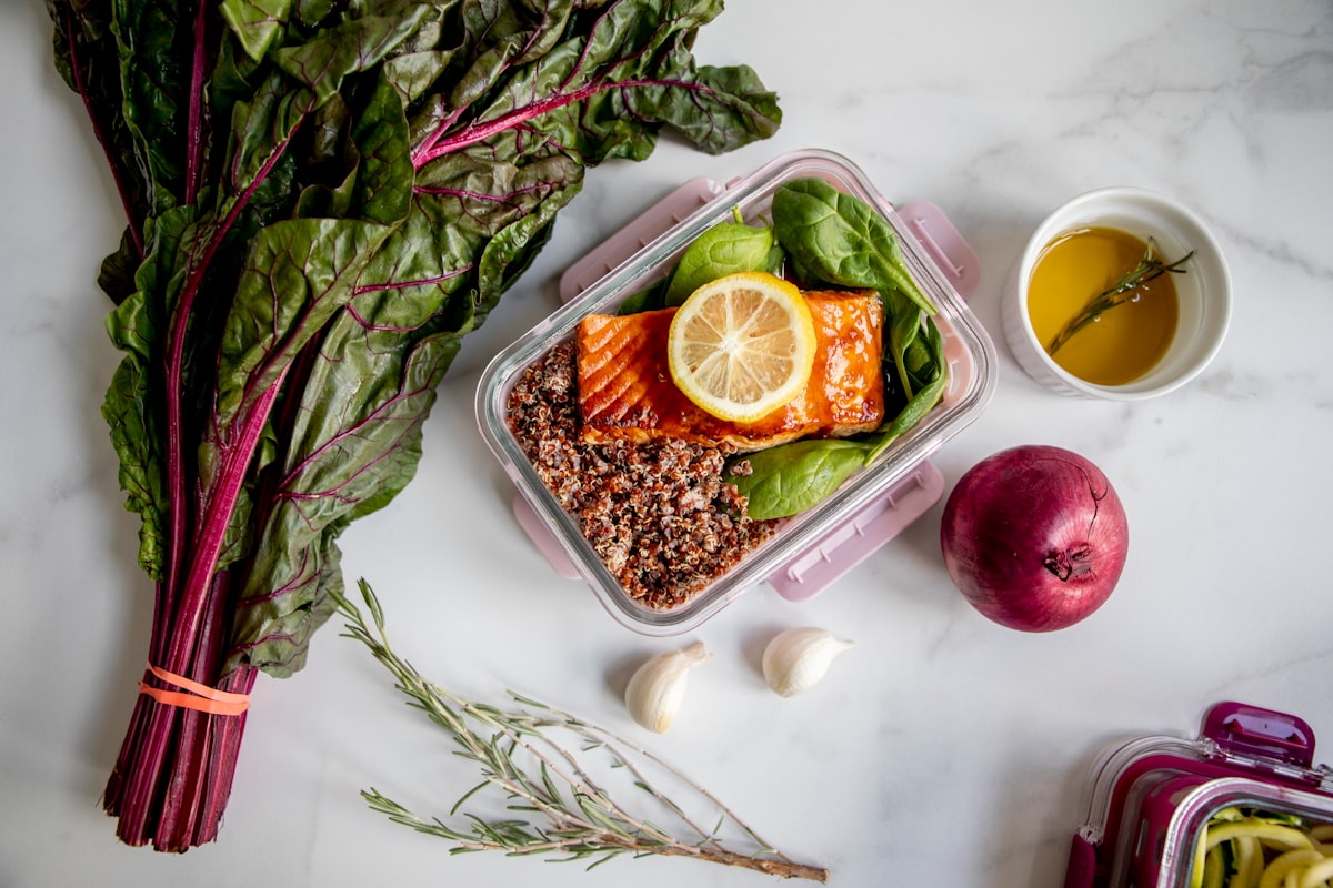 Pan-seared protein with vegetables